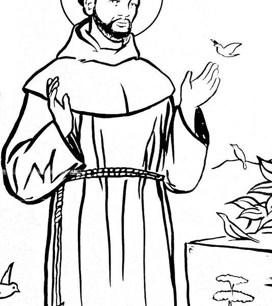 534x600 Saints Coloring Sheets Coloring Page