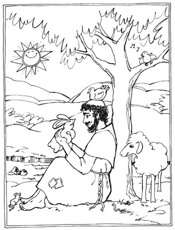 570x748 St. Francis Of Assisi Coloring Pages For Catholic Kids Catholic