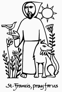 236x351 St. Francis Of Assisi Coloring Pages For Catholic Kids Saint