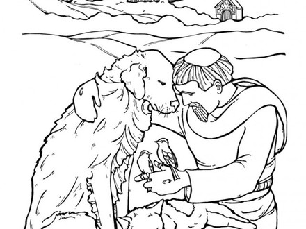 440x330 Saint Francis Of Assisi Coloring Page, St Francis Of Assisi