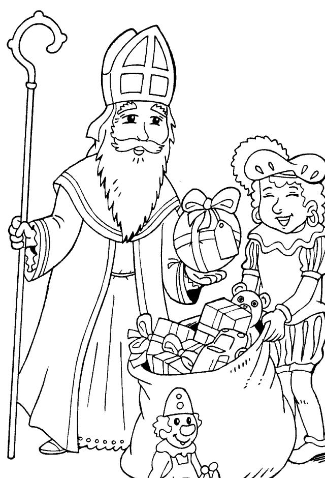 640x940 Saint Nicholas Coloring Page 20