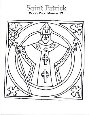 309x400 St Patrick Coloring Page. Isn'T It Adorable Saint Patrick's Day
