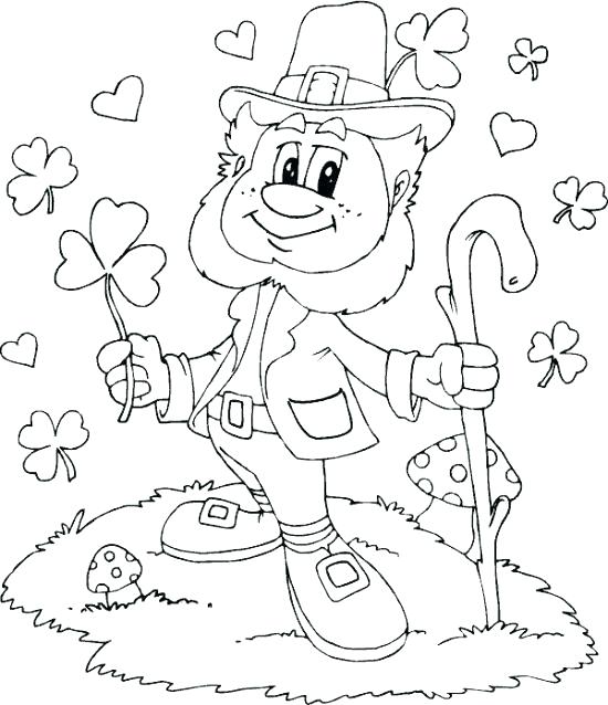 550x638 Printable St Patricks Day Coloring Pages Coloring Pages For St Day