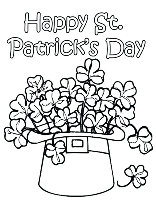 650x867 Saint Patrick Day Coloring Pages To Print Printable St Day