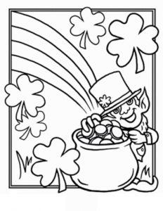 232x300 St. Patrick's Day Coloring Pages For Kids