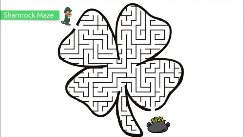 805x453 Coloring Printable St. Patrick's Day Coloring Sheets