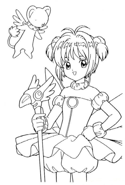 Sakura Coloring Pages