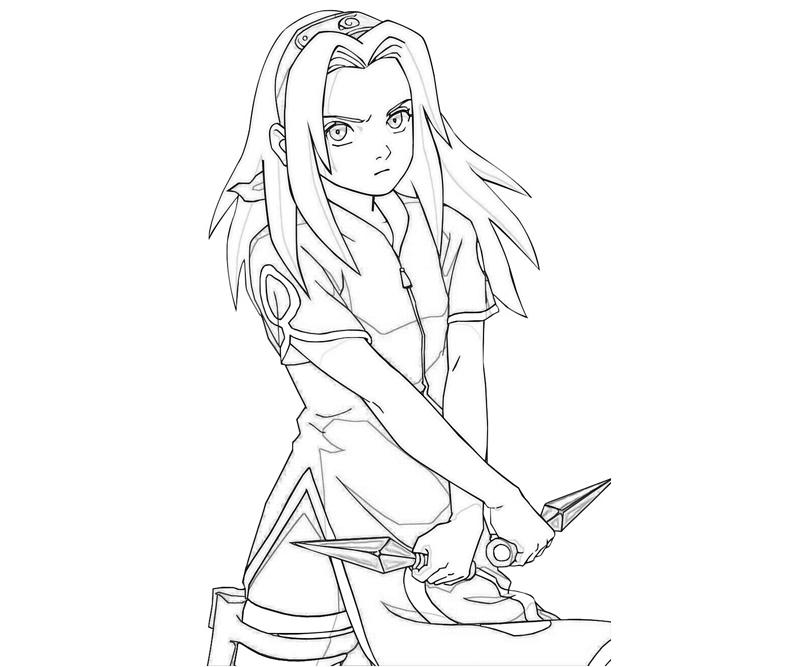 800x667 Naruto Sakura Character Coloring Pages