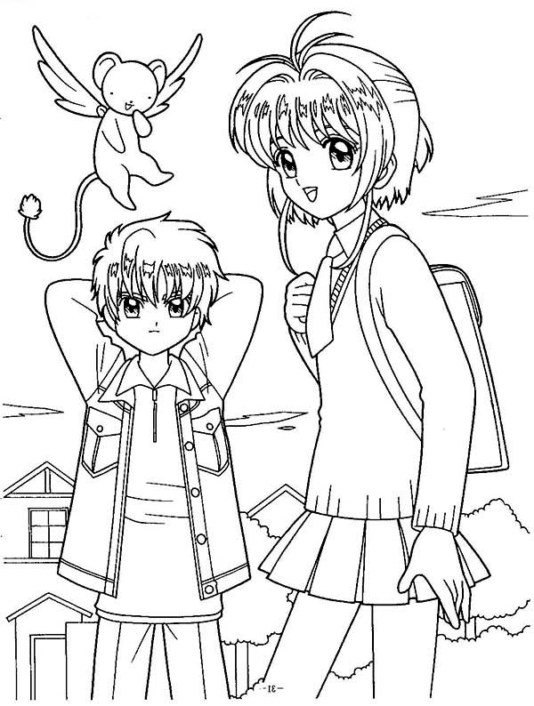 600x794 Cardcaptor Sakura Coloring Pages 12 With Cardcaptor Sakura