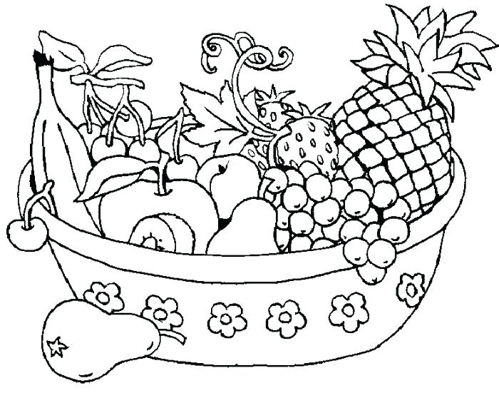 700x551 Fruit Salad Coloring Page Printable Coloring Pages