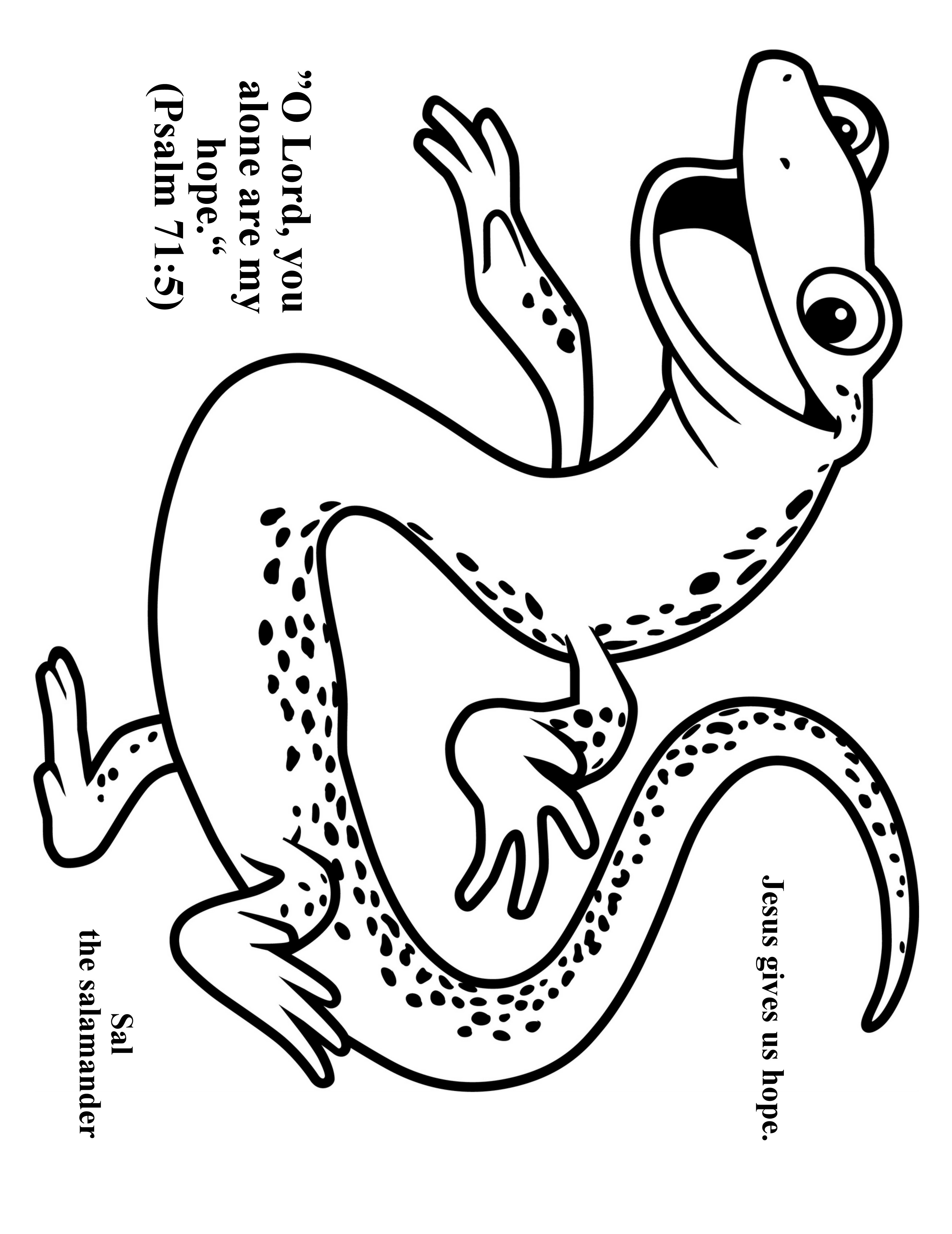 3952x5120 Cave Quest Day 1 Preschool Coloring Page Sal The Salamander