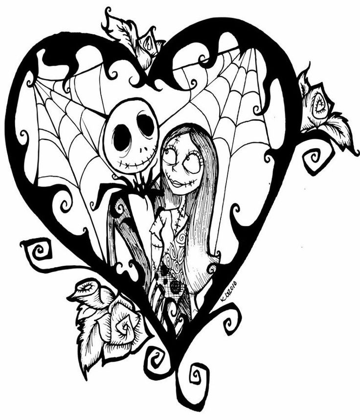 736x858 Free Printable Nightmare Before Christmas Coloring Pages
