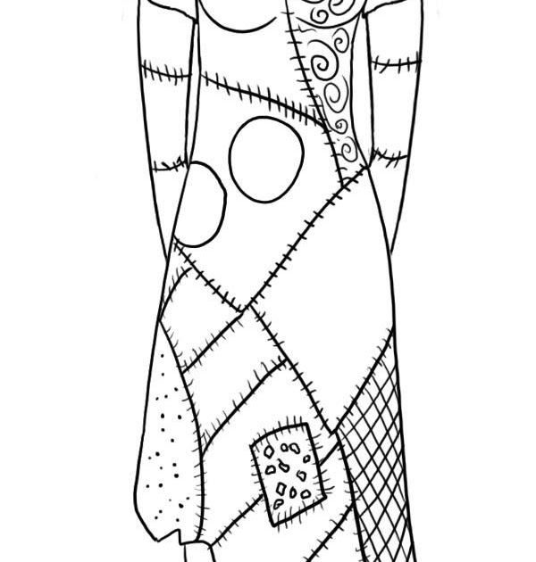600x630 Sally Night Before Christmas Coloring Pages