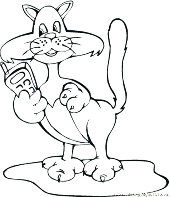 650x753 Cell Phone Sally Coloring Pages