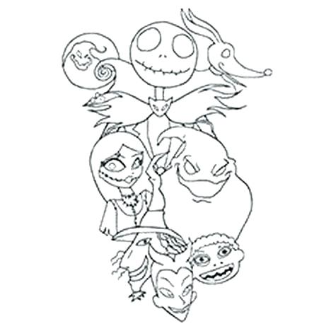 468x468 Nightmare Before Christmas Coloring Pages Together With Nightmare