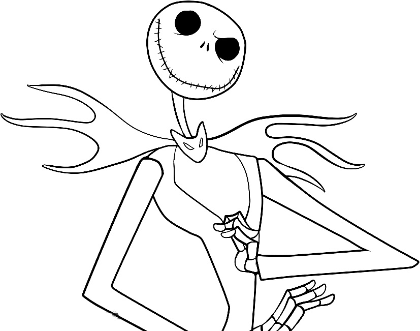 827x651 The Nightmare Before Christmas Coloring Pages 301052