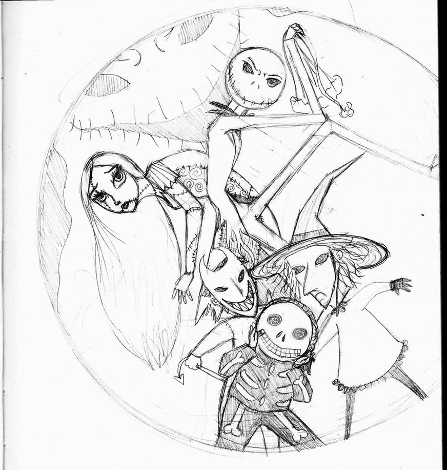 872x916 Nightmare Before Christmas Coloring Pages Nightmare Before