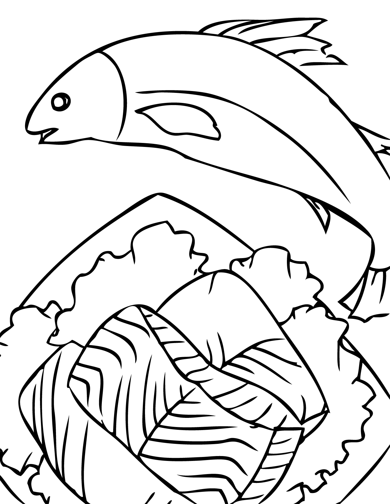 Salmon Coloring Pages