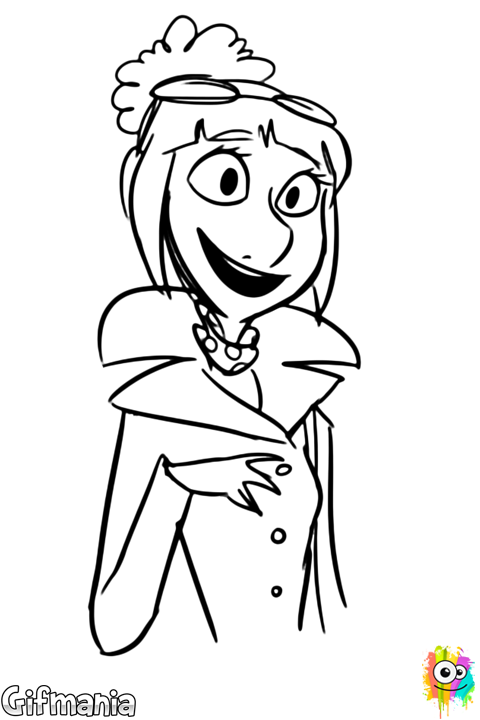 480x720 Lucy Wilde, The Secret Agent, Ready To Color!