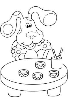 236x333 Blues Salt And Pepper Coloring Pages Blues Clues