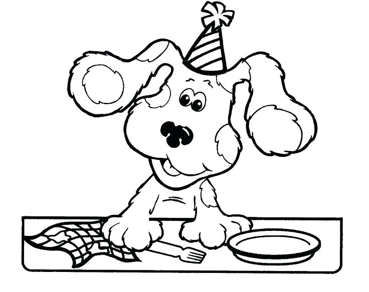 736x583 Blue Clues Coloring Pages Blue Clues Coloring Pages Blue Clues