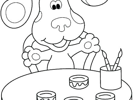 440x330 Blue Clues Coloring Pages Blues Clues Salt And Pepper Coloring