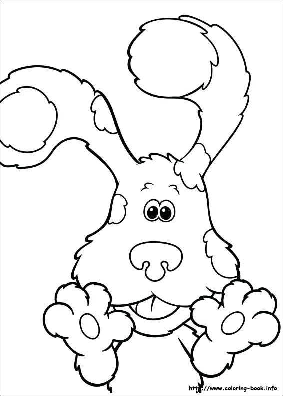 567x794 Blues Clue Paw Print Blues Clues Salt And Pepper Coloring Pages