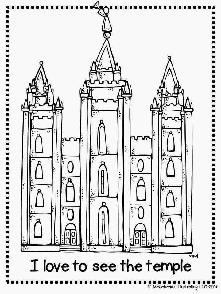 720x960 Melonheadz Lds Illustrating I Love To See The Temple Coloring