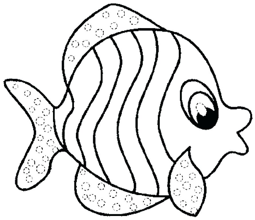 890x767 Coloring Fish Pages Clown Fish Coloring Pages Realistic Saltwater