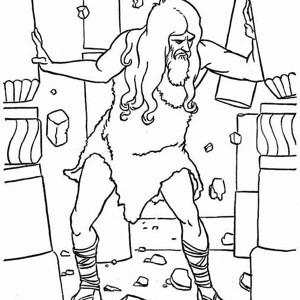 300x300 Samson And Delilah Coloring Page Free Download