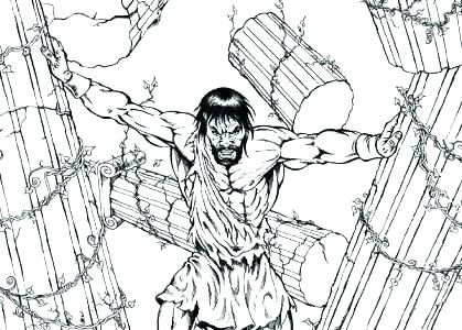 419x300 Coloring Page Free Coloring Samson Delilah Coloring Pages