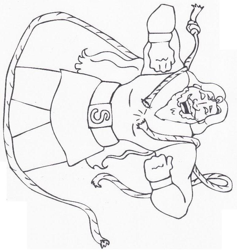Samson Bible Coloring Pages
