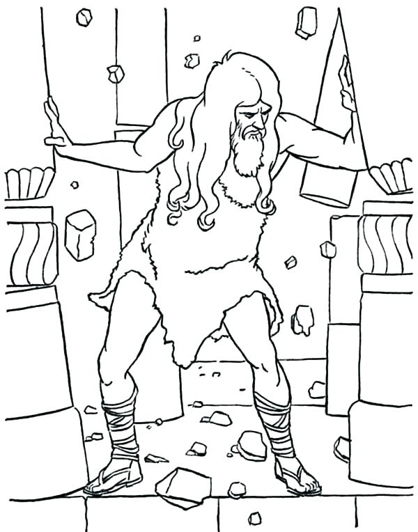 600x764 Samson And Delilah Coloring Pages And Coloring Page Samson Delilah