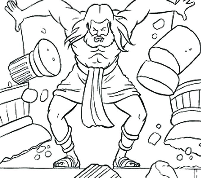 676x600 Samson Delilah Bible Coloring Pages