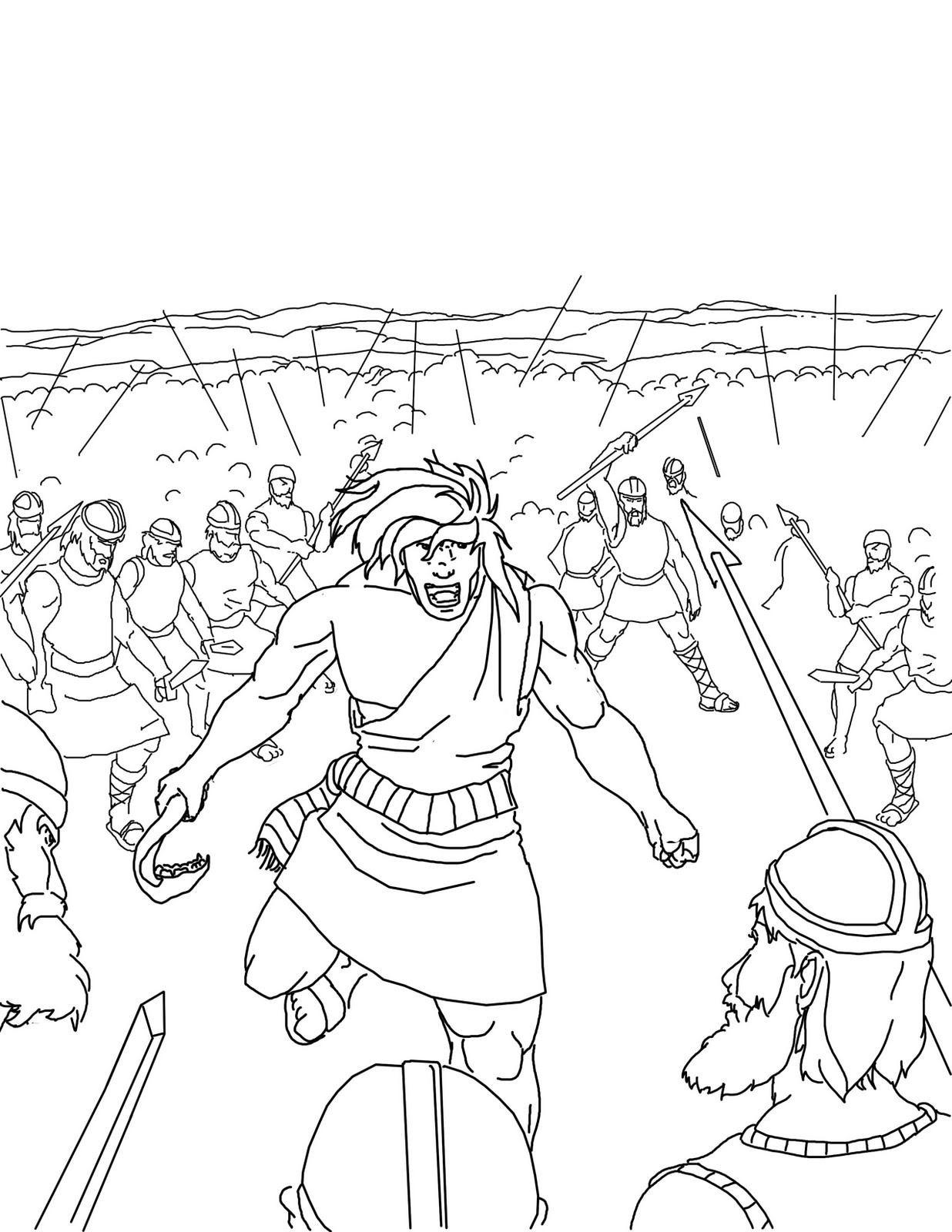 1236x1600 Samson Bible Coloring Pages 4463386