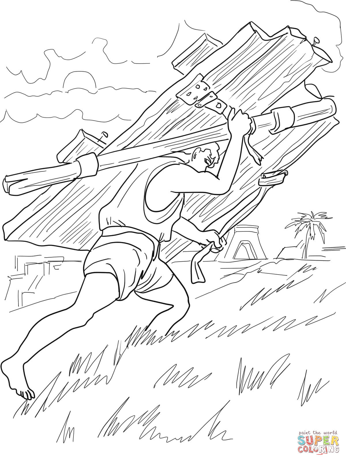 1200x1600 Samson Coloring Pages Free Coloring Pages Samson Coloring Page