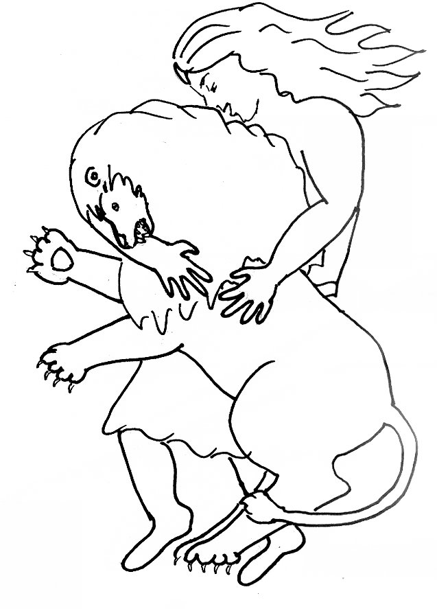 637x887 Bible Story Coloring Page For Samson And The Lion Free Bible