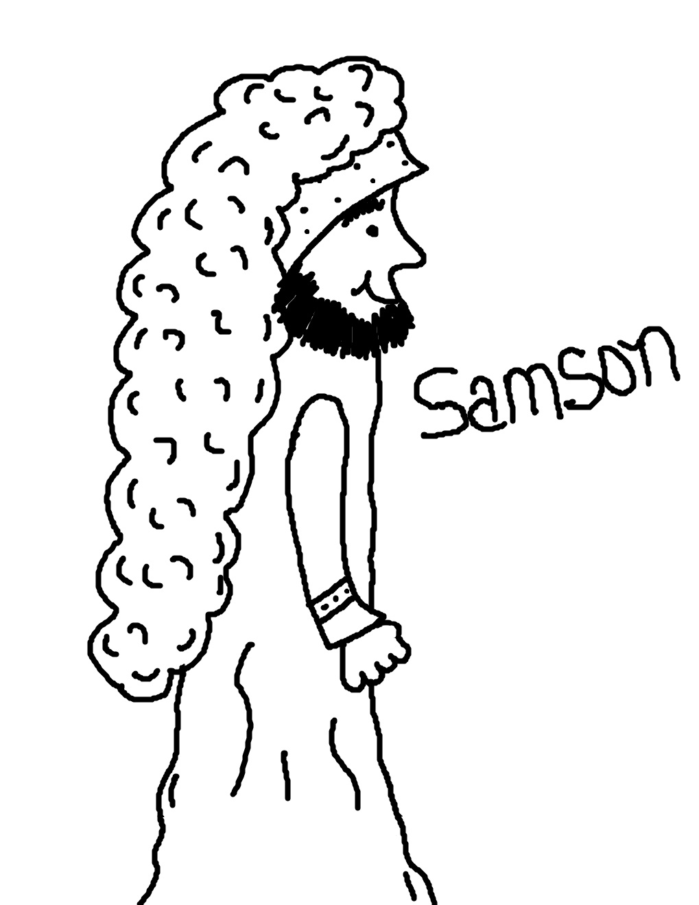 1019x1319 Samson And Delilah Coloring Page 8105 Samson Coloring Page Cute
