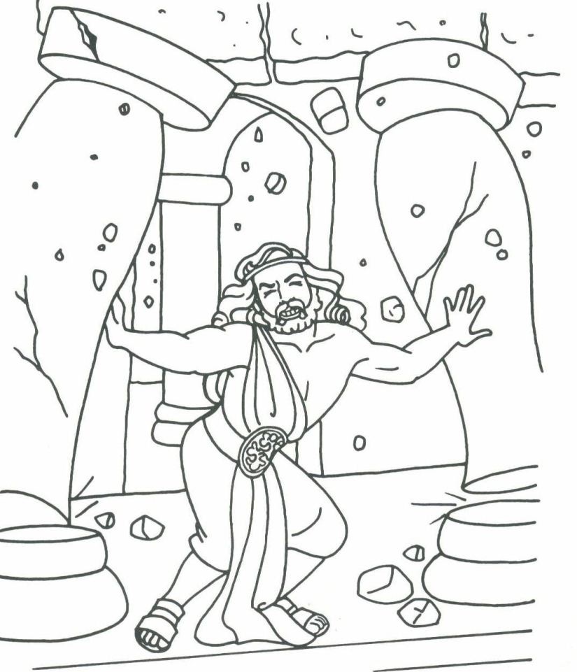 825x961 Amazing Samson And Delilah Coloring Pages Cool And Best Ideas