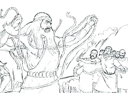 520x378 Samson Coloring Page Bible Coloring Page Samson Delilah Bible