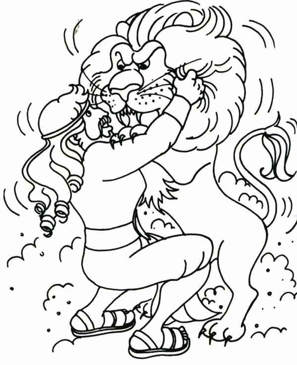 Samson Coloring Pages Free
