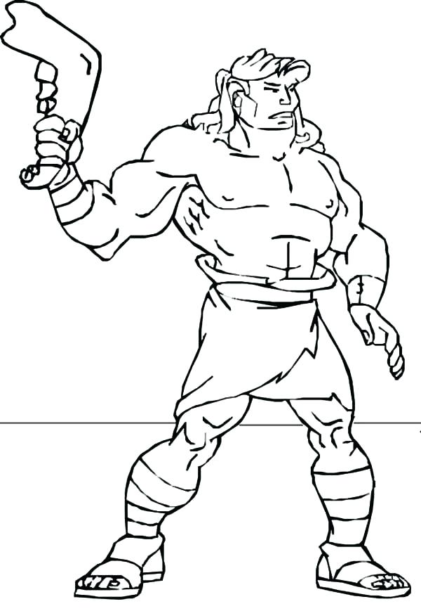 600x869 Samson And Delilah Coloring Page Kids Pages Free Bible Story