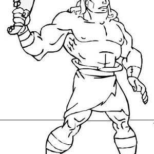 300x300 Samson Coloring Page Free Download