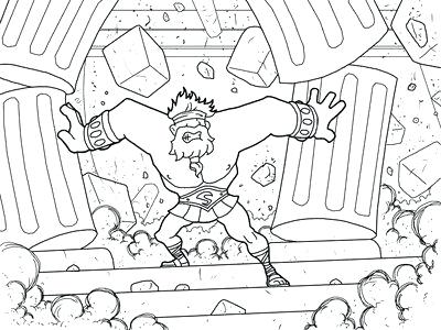 400x300 And Coloring And By Samson Printable Coloring Pages