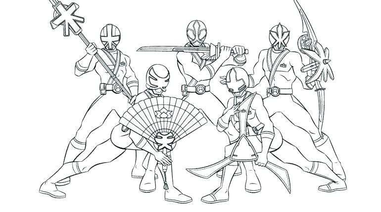 770x430 Coloring Pages For Adults Printable Power Rangers Page Samurai