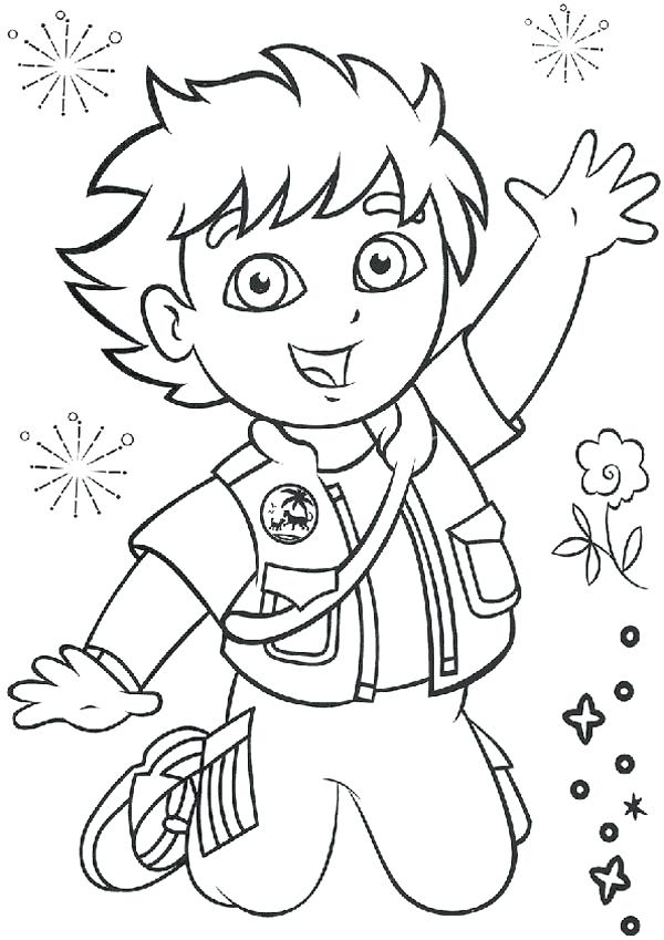 600x849 Diego Coloring Page Picture Of Go Go Coloring Page San Diego