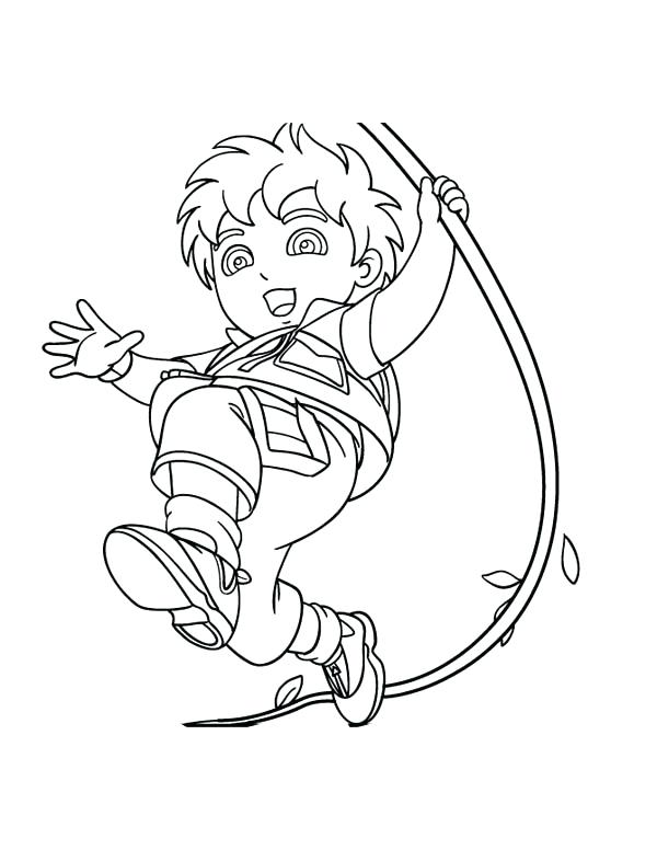 600x776 Go Diego Go Coloring Pages Go Go Pictures To Color Go Go Coloring
