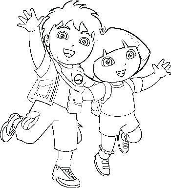 350x385 Diego Coloring Pages