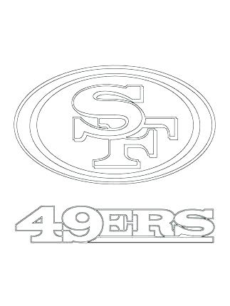 323x430 49ers Coloring Pages San Francisco 49ers Logo Coloring Pages