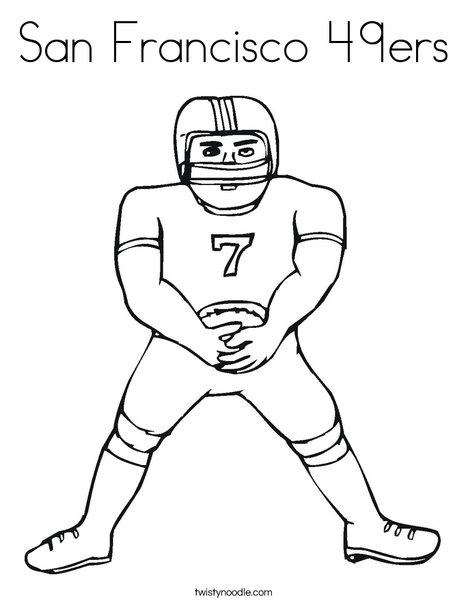 468x605 San Francisco 49ers Coloring Page